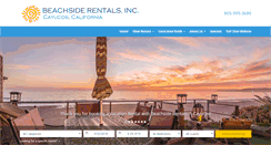 Desktop Screenshot of beachsiderentals.com